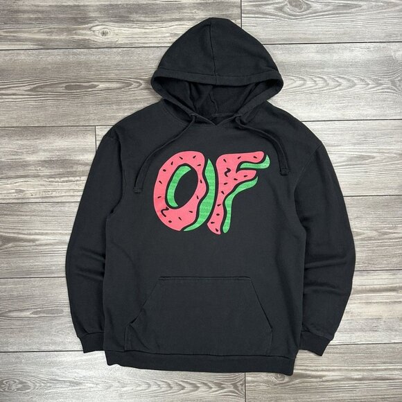 Odd Future Watermelon Donut Logo Lightweight Hoodie - Picture 1 of 3